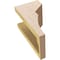 Ekena Millwork 5"W x 5"D x 10"H Wide Monterey Rough Cedar Woodgrain TimberThane Corbel, Primed Tan CORUR05X05X10MONRCPR - alternate 2